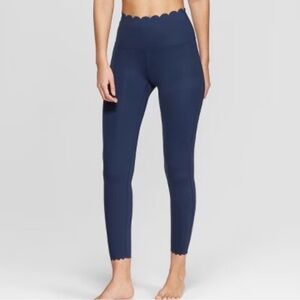 JoyLab Navy Scalloped Leggings
